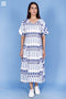 Rayon Foxy Dress In Block Print
